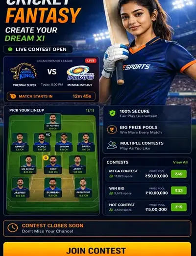 Hero11 (hero11 app) fantasy cricket & matchday visual 3